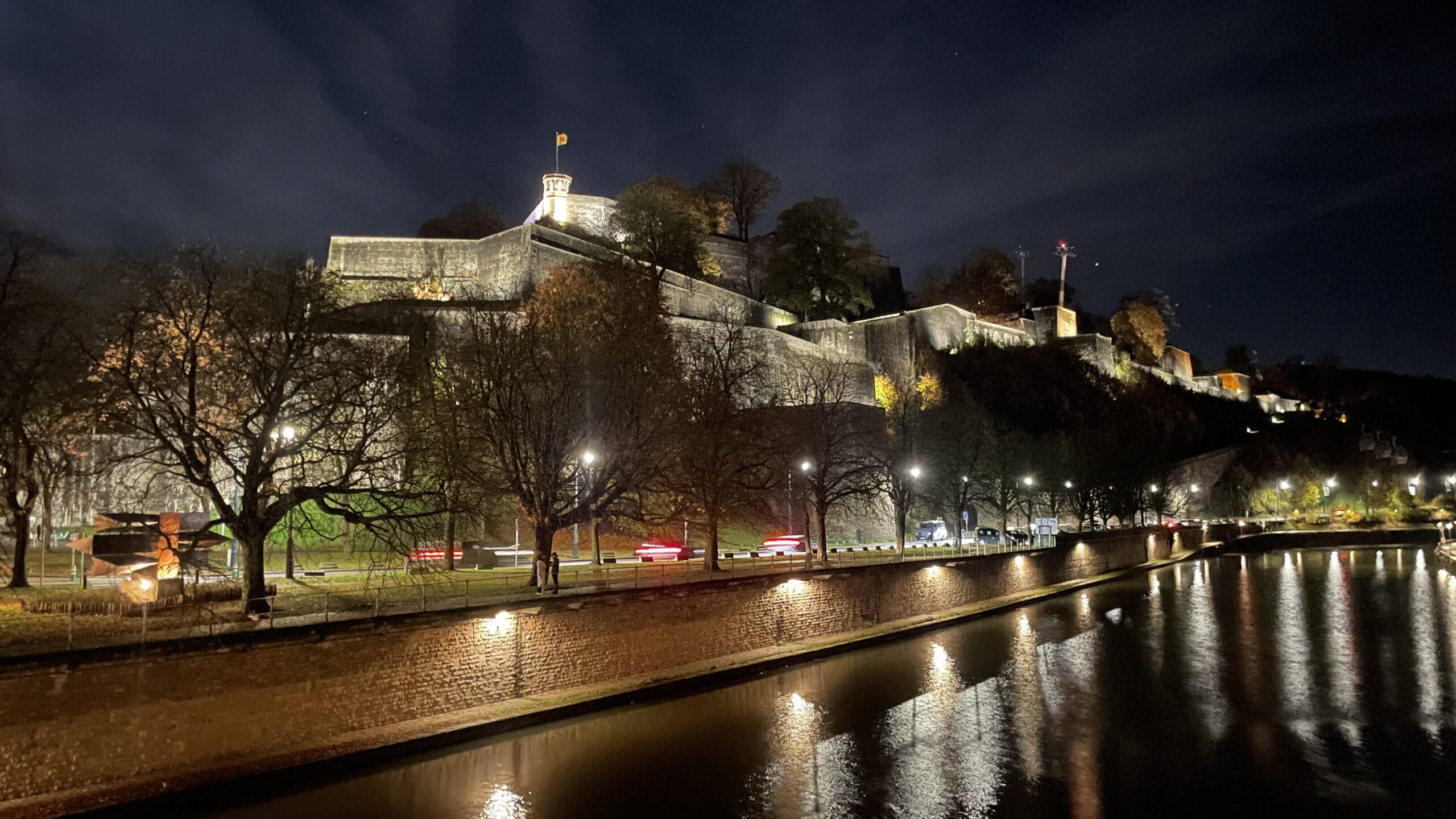 Namen citadel by night
